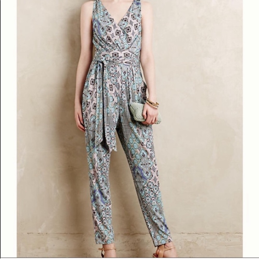 Anthropologie Elevenses Antilles Jumpsuit Romper